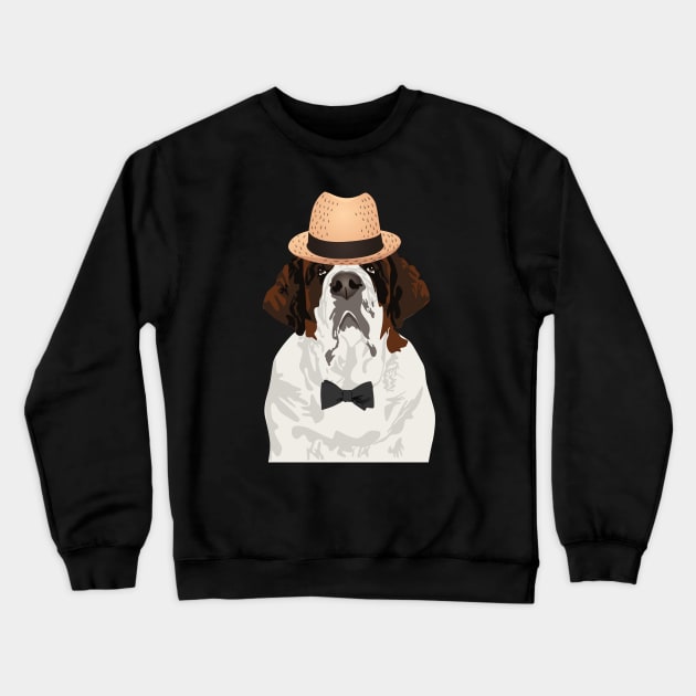 Saint Bernard Dog T-Shirt for Dog Lovers Crewneck Sweatshirt by riin92